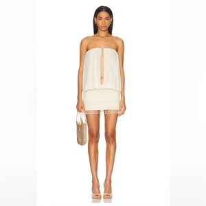 Mirror Palais Cream Backless Dress